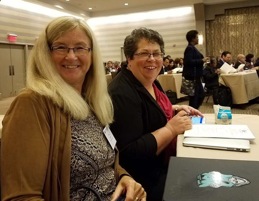 Holly Ahern, MSCHE Self-Study co-chair, and Wendy Johnston, assistant professor of political science, participated in the November Middle States Commission on Higher Education Self-Study Institute held in Philadelphia.