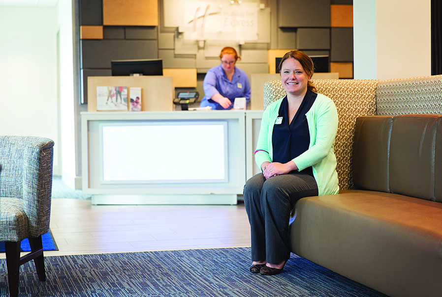 Amanda Berrigan now works as director of sales and marketing at Holiday Inn Express & Suites in Queensbury.
