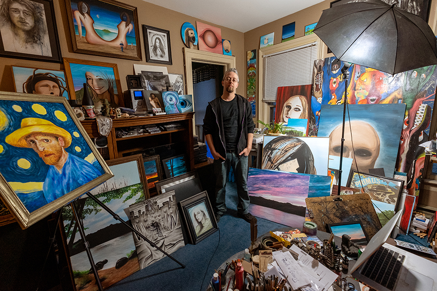 Anthony Richichi stands in his studio.