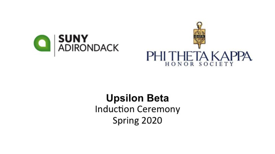 Phi Theta Kappa intro slide for Spring 2020 induction.