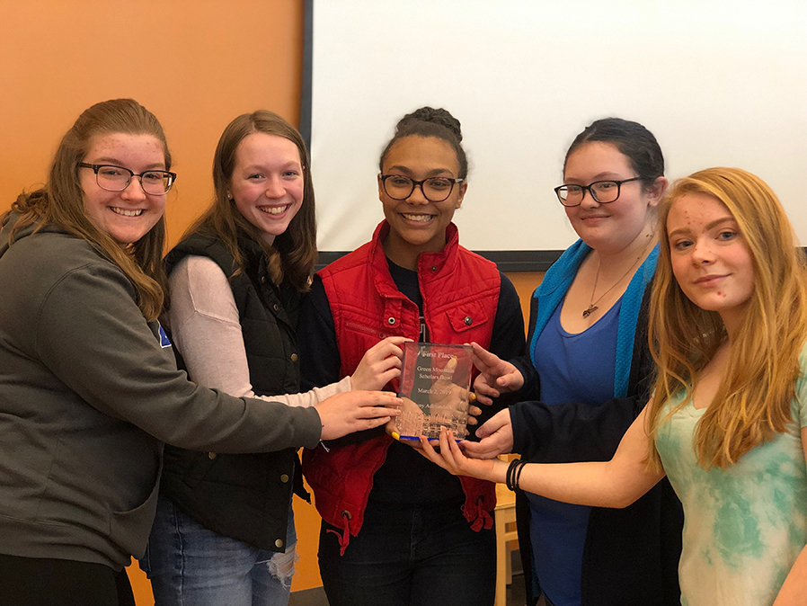 SUNY Adirondack Upward Bound students placed first in the Green Mountain Scholars Bowl.