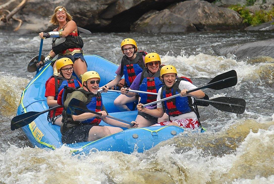 SUNY Adirondack alumnus Jaime DeLong has enjoyed multiple jobs working outdoors in the Adirondacks, including serving as a whitewater rafting guide.