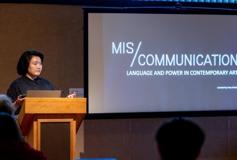 Speaker Kahn talking about Miscommunication in arts