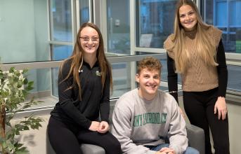 Kelsey, Toby and Emma Greer are triplets who attended SUNY Adirondack together.