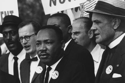 Dr. Martin Luther King Jr. at Civil Rights March on Washington D.C.
