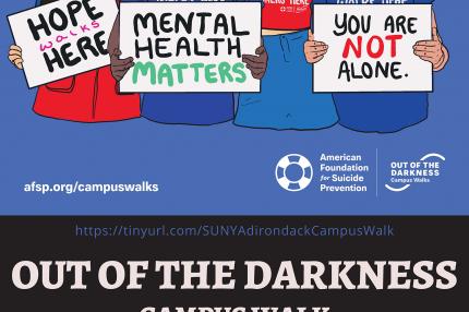 Out of the Darkness suicide awareness poster