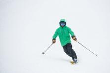 skier at West Mountain